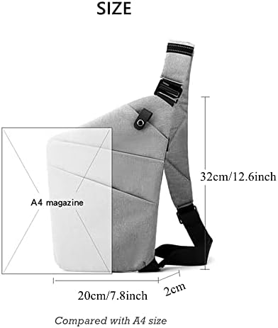 PUNCK Унисекс 2023 Нова Лична гъвкава чанта, Водоустойчив анти-кражба Тънка чанта-прашка, Чанта през рамо, нагрудная