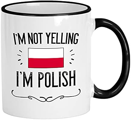 Горди чаши Casitika Poland. Не крещя, че съм полска керамични кафеена чаша с обем 11 грама. Представете си Идеята За полската гордост С Флага на Страната.
