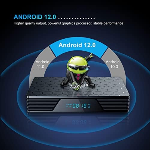 Android TV Box 12,0, X98H PRO Android Box 1000M LAN Ethernet, Android Box 4 GB оперативна памет, 32 GB ROM с