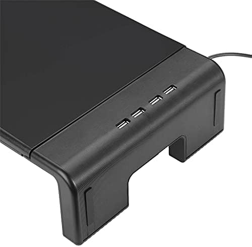 SBSNH 4 Порта USB 2.0 Стойка на Монитор Многофункционален Настолен Компютър Екран Рафт Поставка За Лаптоп, Стойка
