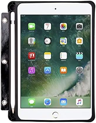 Калъф XIAOZHI за iPad Mini с 3 дупки, подходящ за iPad Mini 5th / Mini 4th, калъф за iPad с 3 дупки, за подвързване формат А4 с 3 кръгчета, черен
