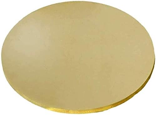 Латунная плоча на Месинг диск Кръгла плоча Ламарина медна Сплав Плътен кръг с Дебелина 0,118 инча се Използва за провеждането на термична Метална медна плоча (размер: