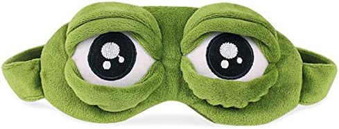 iOPQO Сладък Калъф за сън Аниме Калъф За сън Rest Еад The Eye Маска за очи Подарък 3D Маска Удължител маска (Зелен, Един размер)