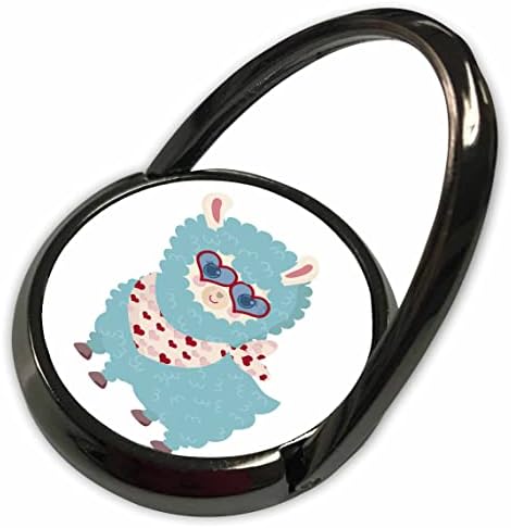 Триизмерна снимка на Сладко морски лама в чашите с Червено Сърце за Свети Валентин - Телефонни разговори (phr-372965-1)