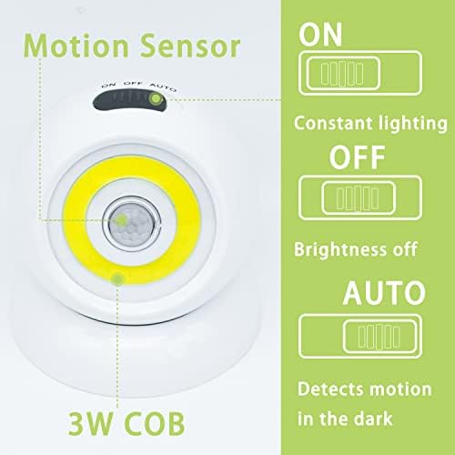 Сензор за движение нощни лампи с въртяща се основа за използване на закрито в банята, коридора, круизната кабина,