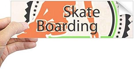 DIYthinker Зимни Спортове Скейтборд Спортисти Илюстрация На Правоъгълник Стикер Върху Бронята На Стикер На Прозореца