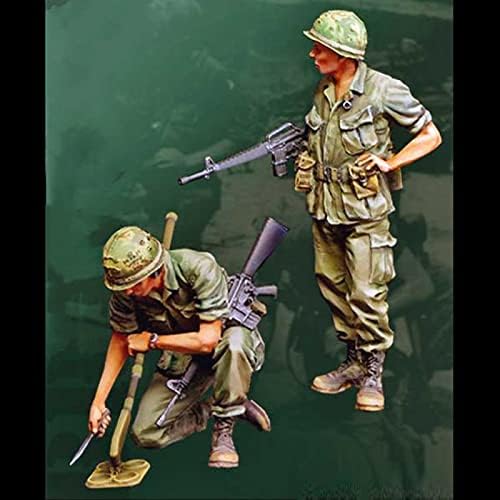 Goodmoel 1/35 Комплект войник-модели от смола Инженерно-проучване на корпуса на САЩ след Втората световна война (2 човека) / В разглобено формата и Неокрашенный Солдатски?