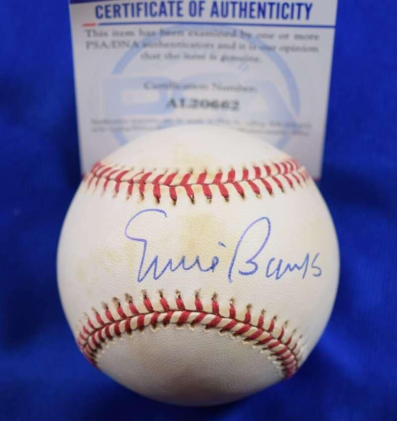 Ърни Banks PSA DNA Coa Автограф на Националната лийг Бейзбол с автограф на 4 - Бейзболни топки с автографи