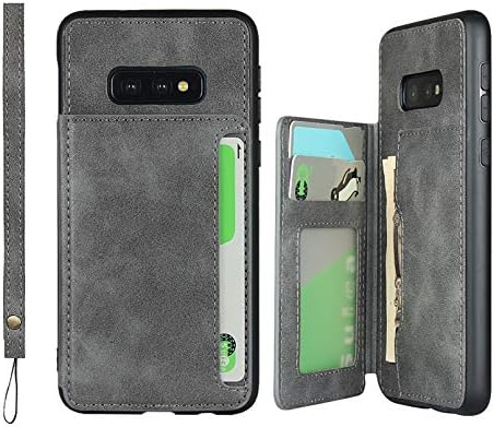 Калъф Zouzt за Samsung Galaxy S10e, една чанта-портфейл с държач за карти, каишка за ръка, калъф от изкуствена кожа Премиум-клас, поставка, Магнитна Здрава Противоударная Задна?