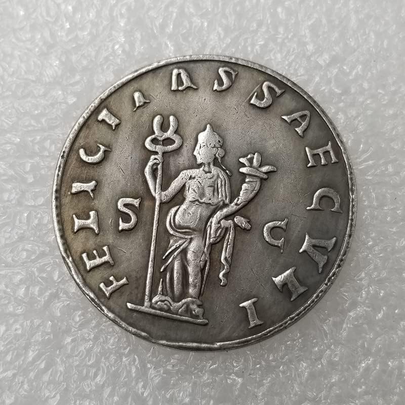 Старинните Занаяти Римски Медни Монети Със Сребърно Покритие Стари Сребърни Долара Сребърни Кръгли Чуждестранни