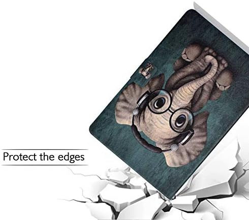 Калъф за новия iPad 10.2 инча 2020/2019 - UGOcase Премиум-клас, изкуствена кожа, лек за носене-портфейл със стойка [Поставка за гледане от различни ъгли] [Автоматичен режим на зас