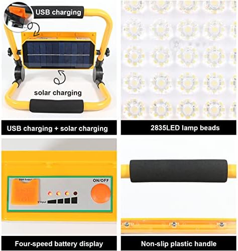 CHUANGRUN Led Светлини за Къмпинг Акумулаторни батерии, Слънчеви електрически Крушки, Външна Преносима Светодиодна