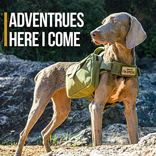 OneTigris Dog Pack Hound Пътен Раница за Къмпинг, Туризъм, Седельная Чанта, Раница за Средни и Големи Кучета