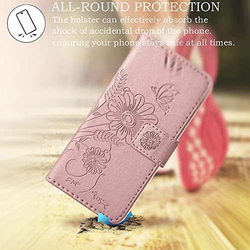 Чанта-портфейл kazineer от естествена кожа за Samsung Galaxy A51 4G, с отделения за карти с RFID заключване