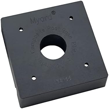 Укрепване печка багажник Myard PBP44 за дървени стелажи с размер 4х4 инча, осигурява необходимото разстояние на 1 инч от основата на бетона (4 х 4, 1)