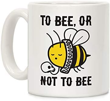 Подобен Човек На Пчела Или Не На Пчела Shakespeare Bee Бяла Керамична Кафеена Чаша С Тегло 11 Грама