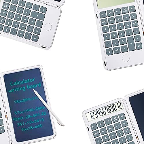 Електронни калкулатори с течнокристална електронна бяла дъска за писане, 12-фигурални LCD дисплей, както и Бележник
