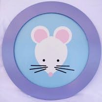 Детенце Точки 18 Стенни мишка с лилава рамка