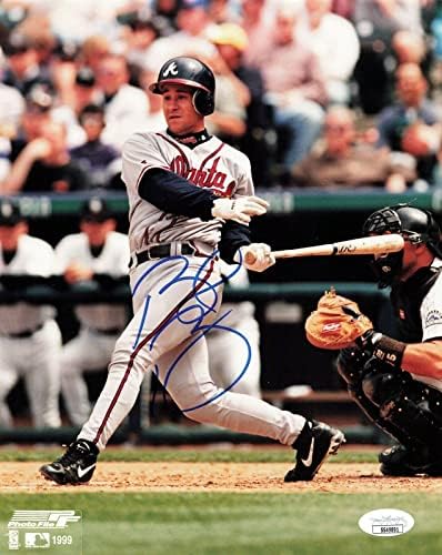 Брет Буун Подписа 8x10 Атланта Брэйвз (JSA SS49891) - Снимки на MLB с автограф