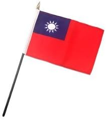 Флаг Тайван MWS 4x6 инча на клечка