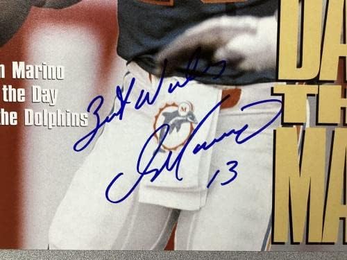 Дан Марино Подписа снимка 16x20 Маями Делфините HOF С Автограф на най-Добри пожелания В JSA - Снимки NFL с автограф