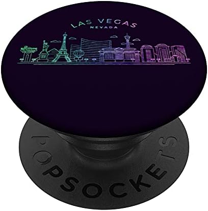 На хоризонта в Лас Вегас силуета на Град Metropole PopSockets С възможност за смяна на PopGrip