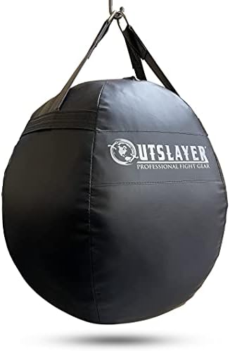 Тежка чанта Outslayer 70lb Wrecking Ball за бокс, ММА и Муай Тай - Черен