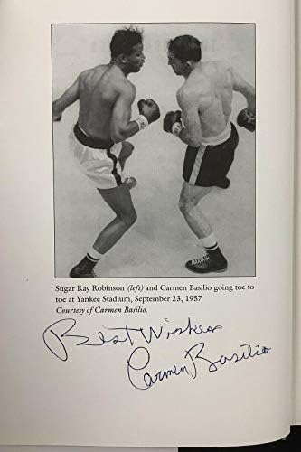 Книга с Автограф Кармен Базилио от The Onion Picker Боксова Autograph В Твърди корици HOF JSA - Боксови списания