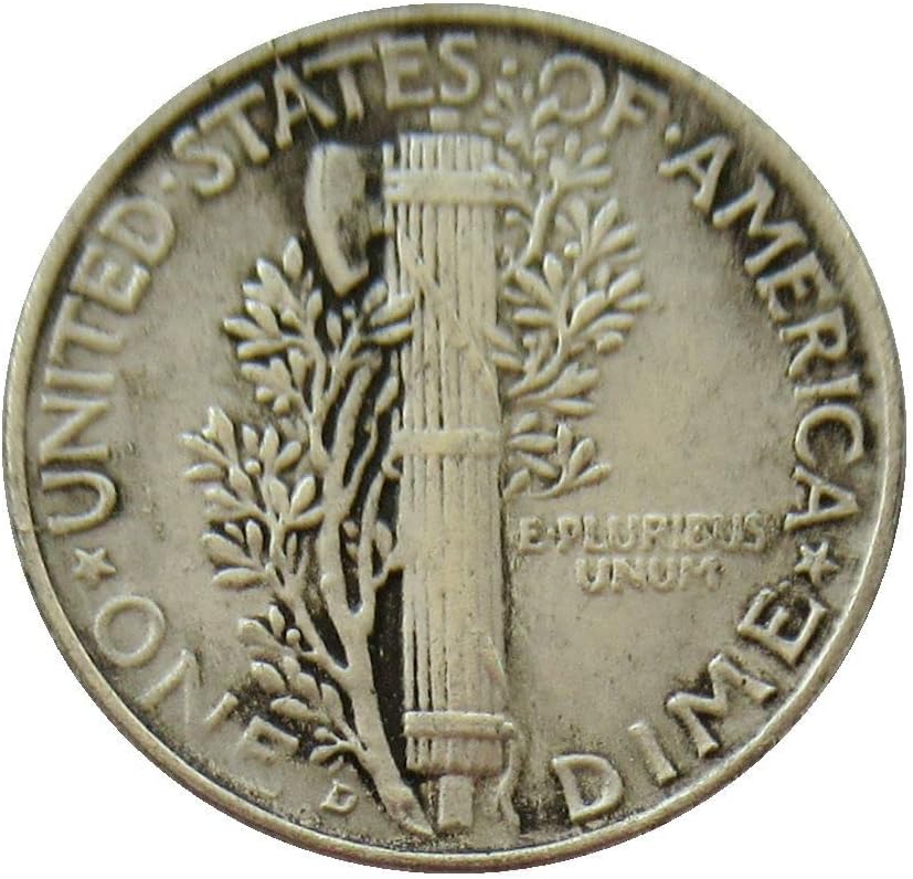 10 Цента 1936 г., сребърно покритие Точно Копие на Възпоменателни монети