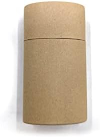 Празни картонени опаковки за дезодорант 75 г (2,5 мл) - Овална форма - В стил повдигащ (6 опаковки, кафяв)