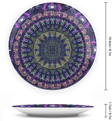 Декоративни Чинии от Костен Порцелан Bohemia Art Ceramic със Стойка, Висящи Украшения, Трапезария Чинии