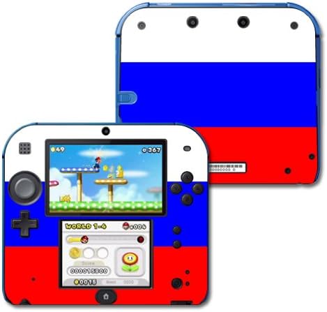 Кожата MightySkins е Съвместим с скинами за етикети Nintendo 2DS с руски флага
