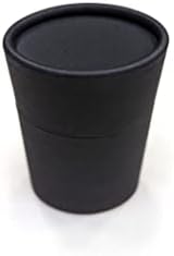 Празна картонена контейнер за дезодорант 90 г (с 3,15 мл) - Овална форма - В стил повдигащ (6 опаковки, черен)