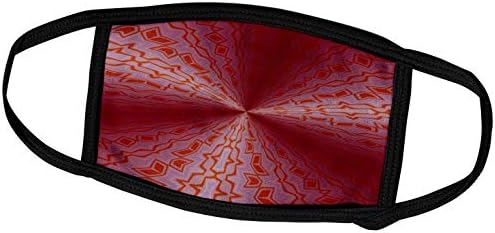 3d Рисунки с неясно модел - Калейдоскоп с шарени Fortune Red - Маска за лице (fm_23371_2)