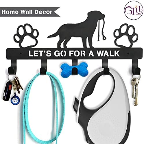 Държач за кучешка каишка GNL на стената - Държач за каишка на стената ви Позволява да отидете на разходка -