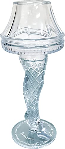 Акрилна Чаша с лампа на крака Spoontiques - Прозрачна Чаша за Пиене с Коледна история