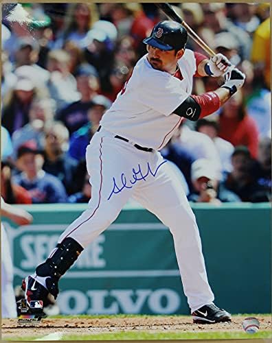 Адриан Гонсалес Подписа Гланцирана снимка с размер 16х20 с автограф на Boston Red Sox - COA, Съответните Голограммам