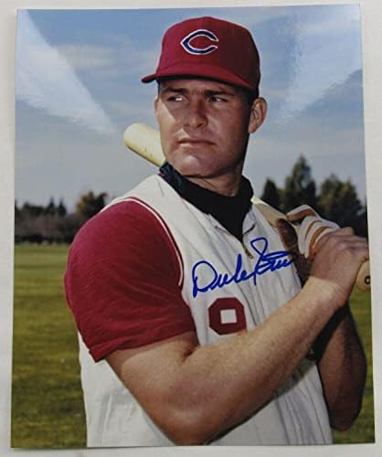 Duke Sims Автограф с Автограф 8x10 Снимка на I - Снимки на MLB с автограф
