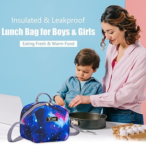НОВА Чанта за Обяд с принтом TILAMI Kids, Изолирано чанта-тоут за Обяд с каишка с цип за Момчета и Момичета,
