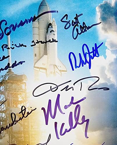Астронавт на НАСА подписа 8x10 снимка 11x Джак Лусма, Марк Кели, Гайон Блуфорд
