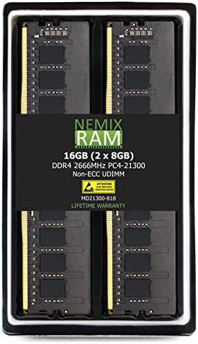 Upgrade на ram NEMIX 64 GB (4X16 GB) DDR4-2666 PC4-21300 без ECC UDIMM Без буфериране за Dell PowerEdge T140