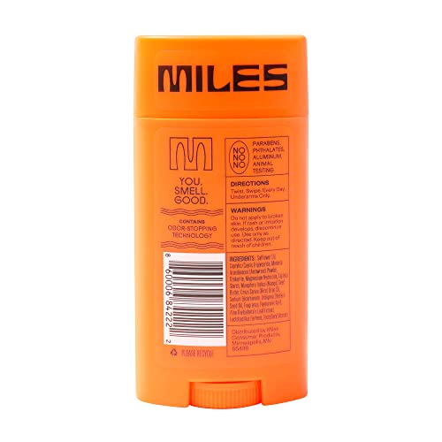 Майлс - Дезодорант за юноши и малки деца - Без алуминий, технология неутрализира миризмата, подходящ за деца