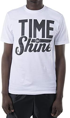 Мъжка тениска с принтом Time To Shine от Йордания Nike Air 645486, Черна, 100