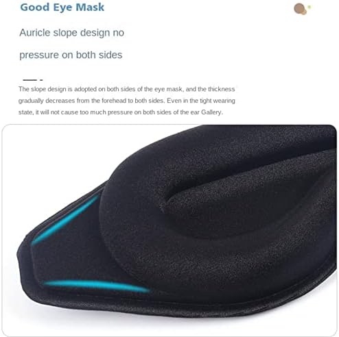 SAXTZDS 3D Маска за очи за сън Триизмерна 3D маска за очи Интегрирана маска за очи с ефект на паметта за носа