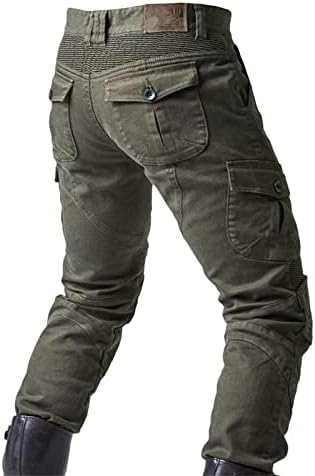 Работни панталони Ymosrh за мъже, Износоустойчиви, с 2 Двойки защитни елементи върху бедрата и колената, Подвижна