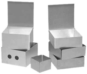 Алуминиев хладилни кутия Alkaline Scientific SB3A-81 3 с разделител на 81 клетка, дължина 5-1/4 x Широчина 5-1/4
