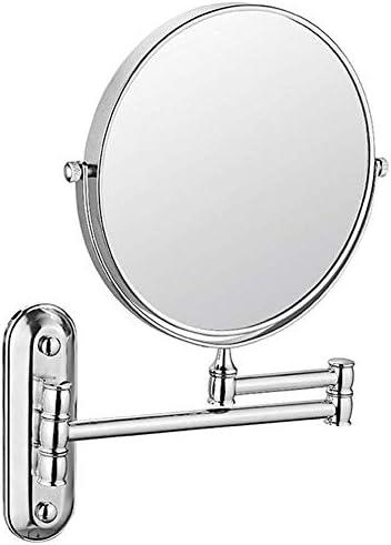 LIANXIAO - Стенно огледало за грим с 5-кратно увеличение + Нормалното двустранно управляемият огледало (Цвят: