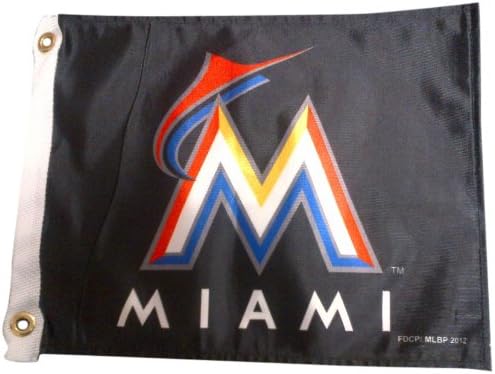 Флаг лодки MLB Miami Марлини и количка за голф