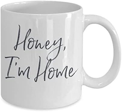 Скъпа, аз съм у дома, Чаши за Кафе на 15 унция, Неговия / Нейния Подарък