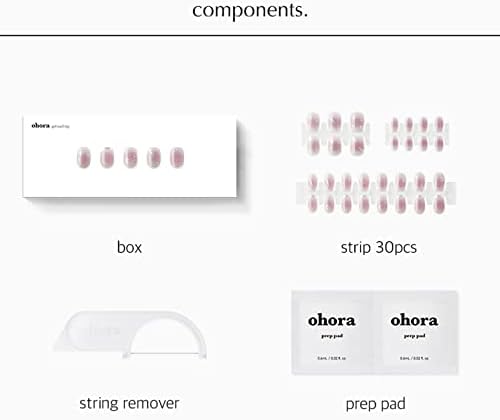 Ohora (N Play Нокти) 30шт през Цялата Квадратен Набор от Стикери за дизайн на ноктите Semicure Нокти